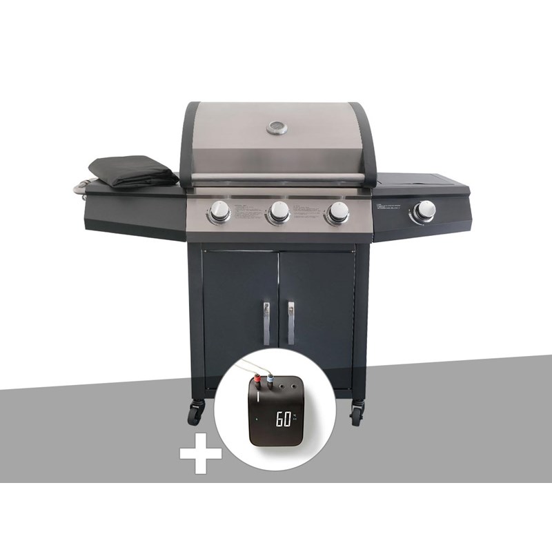 Jardideco - Barbecue à gaz soleto + weber connect smart grilling hub - jardideco