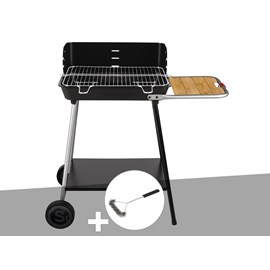 Barbecue charbon florence + brosse en t - somagic