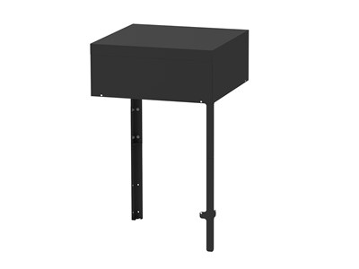 Support d'angle noir pour cuisine extérieure - le marquier