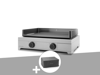 Plancha électrique modern 60 inox avec housse - forge adour
