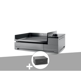 Plancha électrique premium 45 inox avec housse - forge adour