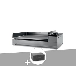 Plancha électrique premium 60 inox avec housse - forge adour
