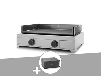 Plancha gaz modern 60 inox avec housse - forge adour