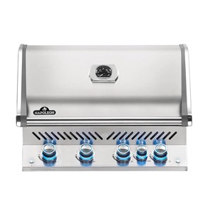Barbecue à gaz encastrable prestige pro 500 inox avec rôtissoire - napoleon