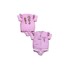 Maillot de bain flottant fille hippocampe taille 2 - plouf