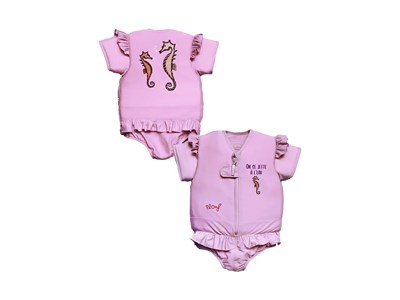 Maillot de bain flottant fille hippocampe taille 2 - plouf