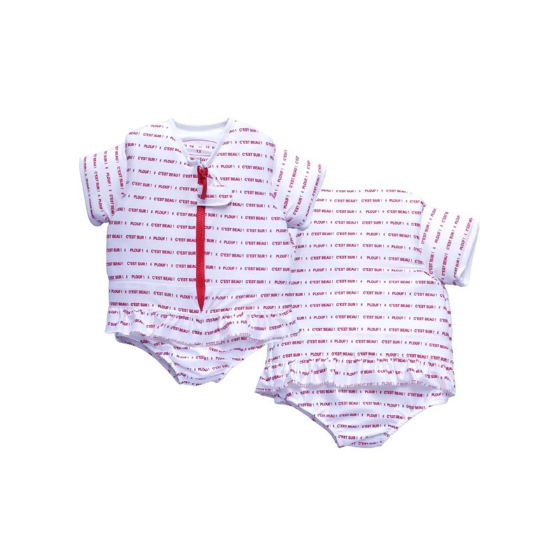 Maillot de bain flottant fille butterfly taille 2 - plouf