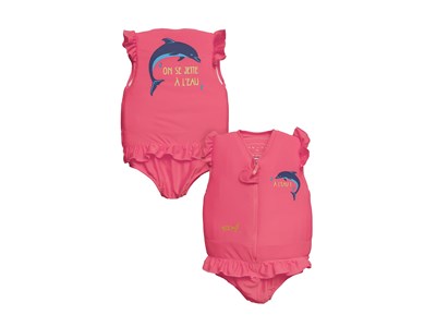 Maillot de bain flottant fille dauphin taille 4 - plouf