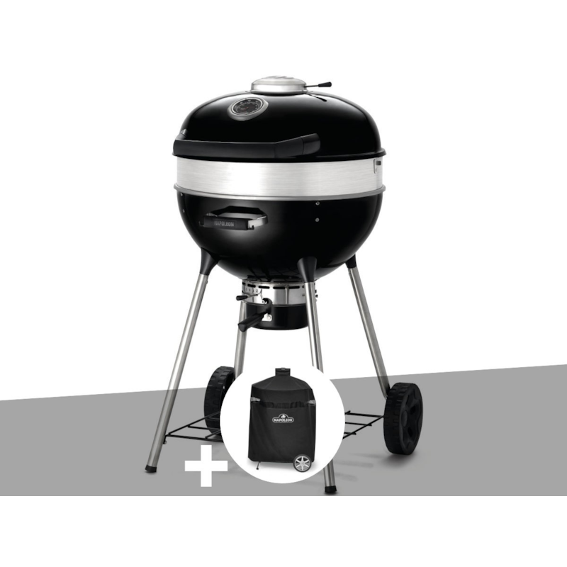Napoleon - Barbecue à charbon charcoal kettle pro 57 cm + housse de protection - napoleon