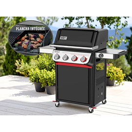 Barbecue à gaz spirit ep-425 mix plancha émaillée - weber