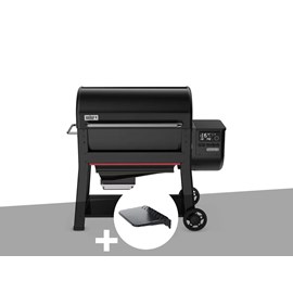 Barbecue à pellets searwood xl 600 + plan de travail - weber