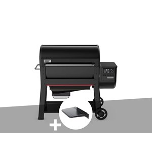 Barbecue à pellets searwood xl 600 + plan de travail - weber