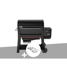 Barbecue à pellets searwood xl 600 + kit de fumage - weber