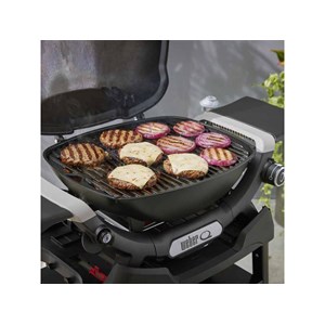 Barbecue à gaz q 1200n noir avec pied + rôtissoire + spatule - weber