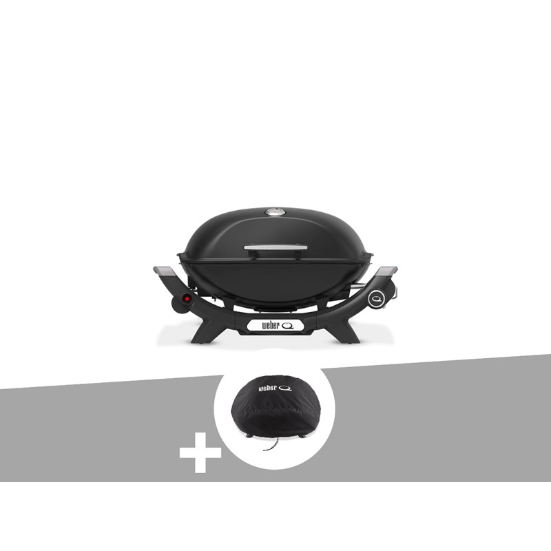 Weber - Barbecue à gaz q 2100n noir + housse - weber