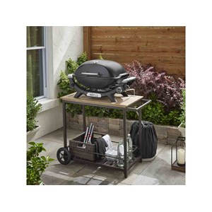 Barbecue à gaz q 2100n noir + housse + plan de travail - weber