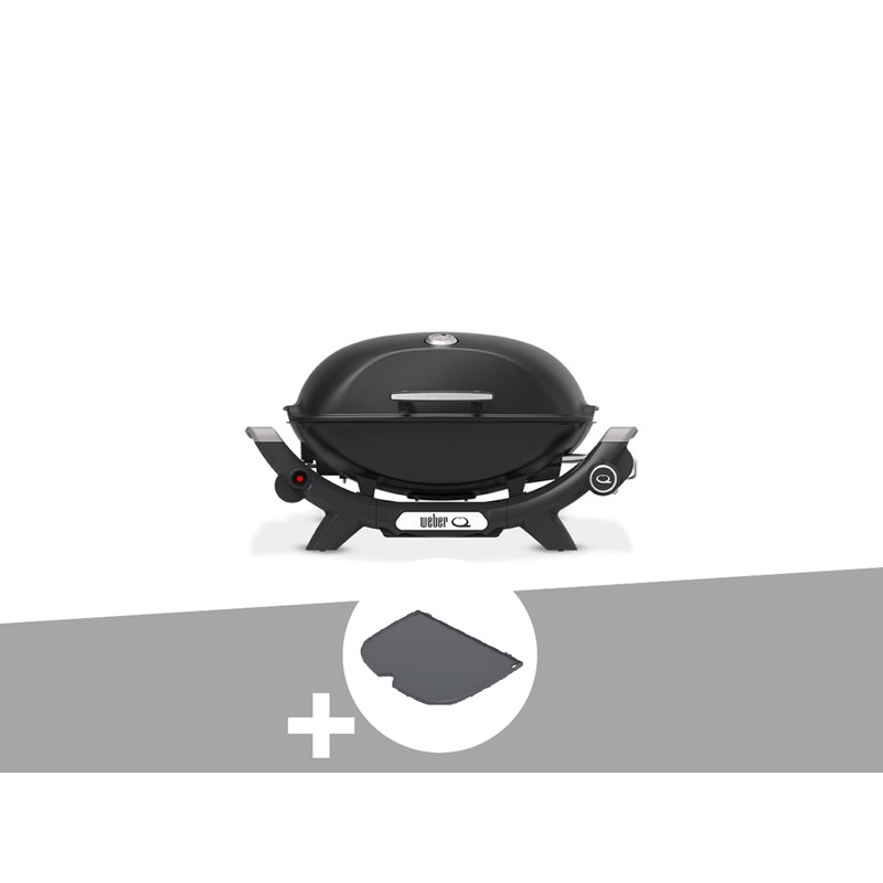 Barbecue à gaz q 2100n noir + plancha (1&nbsp;2) - weber