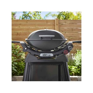 Barbecue à gaz q 2800n+ chariot noir + housse + spatule - weber