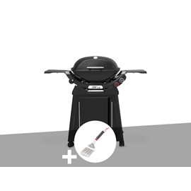 Barbecue à gaz q 2800n+ chariot noir + spatule - weber
