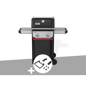 Barbecue à gaz spirit e-210 + set d'accessoires clipsables weber works - weber