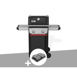 Barbecue à gaz spirit e-210 + kit de préparation et de service - weber