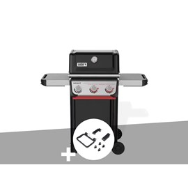 Barbecue à gaz spirit e-325 + set d'accessoires clipsables weber works - weber