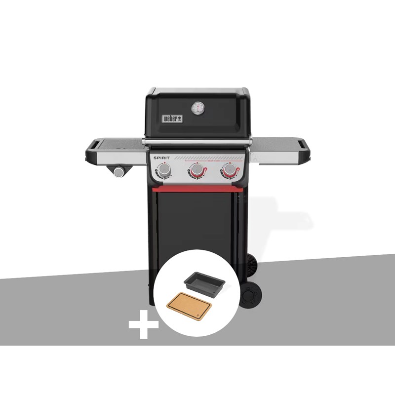 Barbecue à gaz spirit e-335 + bac et planche à découper weber works - weber