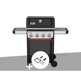 Barbecue à gaz spirit e-410 + set d'accessoires clipsables weber works - weber