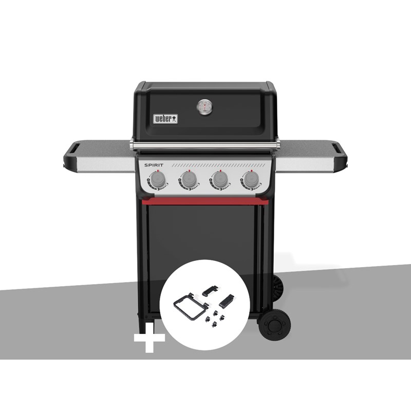 Weber - Barbecue à gaz spirit e-410 + set d'accessoires clipsables weber works - weber