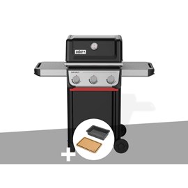 Barbecue à gaz spirit e-310 + bac et planche à découper - weber