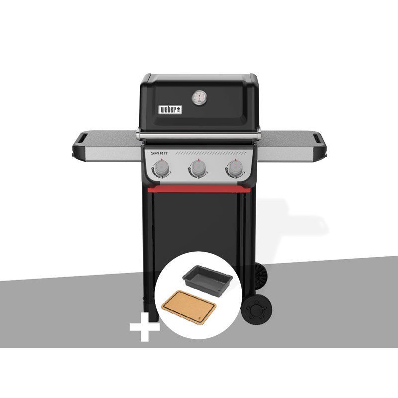 Barbecue à gaz spirit e-310 + bac et planche à découper - weber