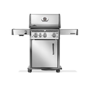 Barbecue à gaz rogue pro inox 3 brûleurs + 1 sizzle zone - napoléon
