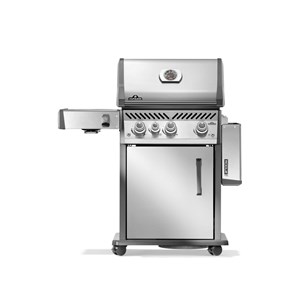Barbecue à gaz rogue pro inox 3 brûleurs + 1 sizzle zone - napoléon