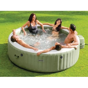 Spa gonflable purespa sahara rond bulles 8 places - intex