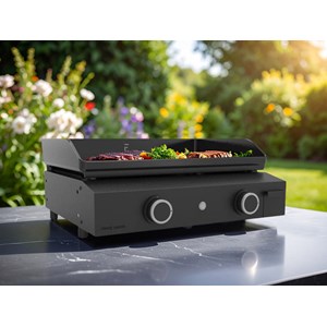 Plancha gaz origin 60 acier châssis inox - forge adour