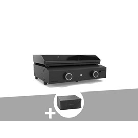 Plancha gaz origin 60 acier châssis inox + housse - forge adour