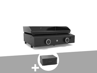 Plancha gaz origin 60 acier châssis inox + housse - forge adour