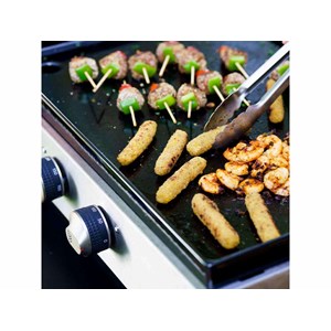 Plancha original gaz 260 duo + desserte + kit 3 spatules - le marquier