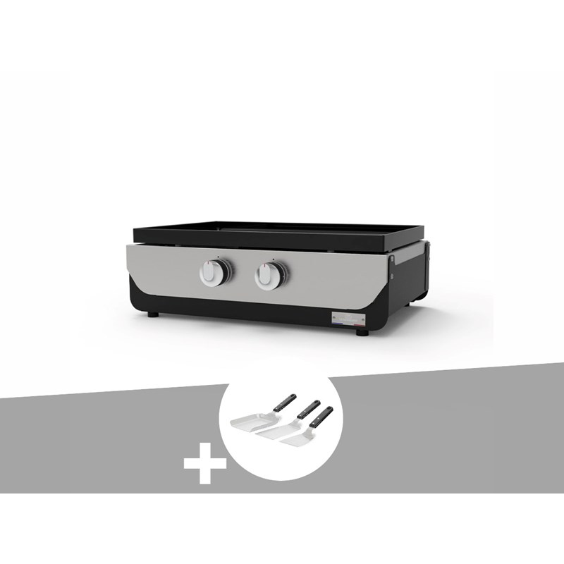 Plancha original gaz 260 duo + kit 3 spatules - le marquier