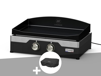 Plancha électrique allure 260 duo 60 x 40 cm + housse - le marquier