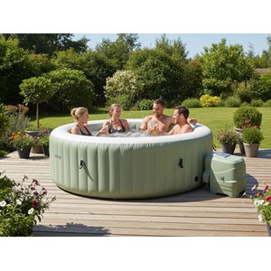 Spa gonflable purespa olive rond bulles 6 places - intex