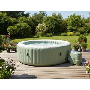 Spa gonflable purespa olive rond bulles 6 places - intex