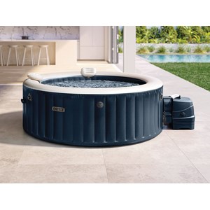 Spa gonflable purespa blue navy rond bulles 4 places - intex