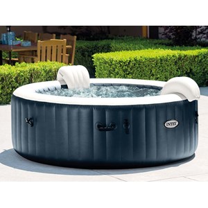 Spa gonflable purespa blue navy rond bulles 6 places - intex