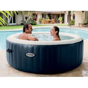 Spa gonflable purespa blue navy rond bulles 6 places - intex