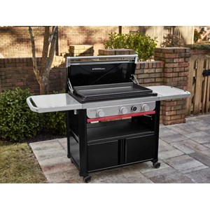 Plancha gaz slate 76 cm sur chariot - weber