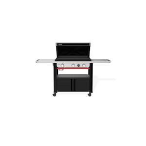 Plancha gaz slate 76 cm sur chariot - weber