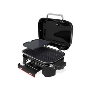 Barbecue électrique lumin + plancha noire - weber