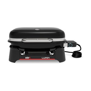 Barbecue électrique lumin + plancha noire - weber