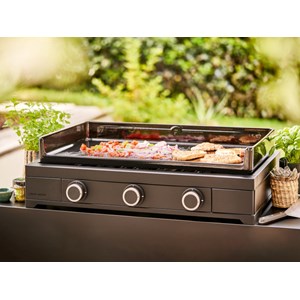 Plancha gaz modern 75 acier noir - forge adour